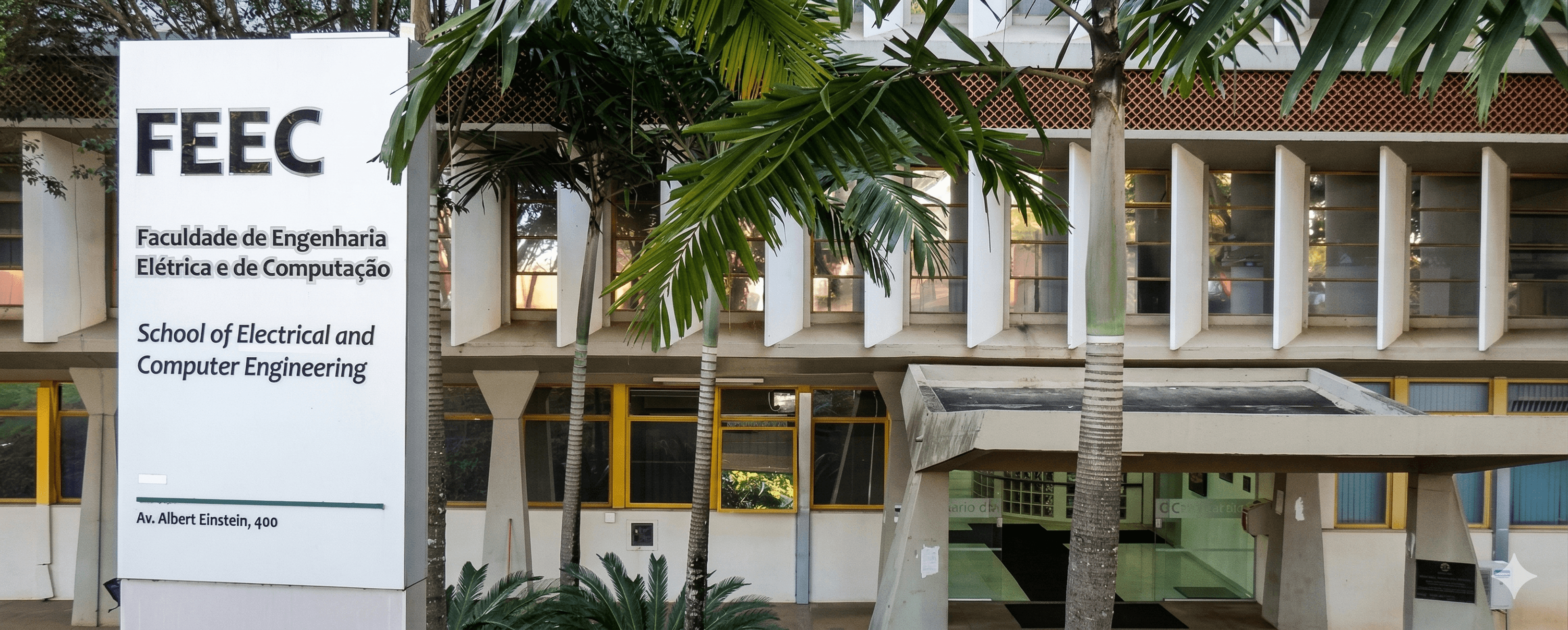 Fachada da Engenharia Elétrica da UNICAMP